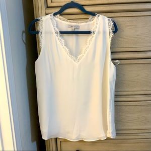 Vici Collection Sleeveless Lace Blouse, Size L